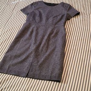 Banana Republic Blue Wool Sheath Dress